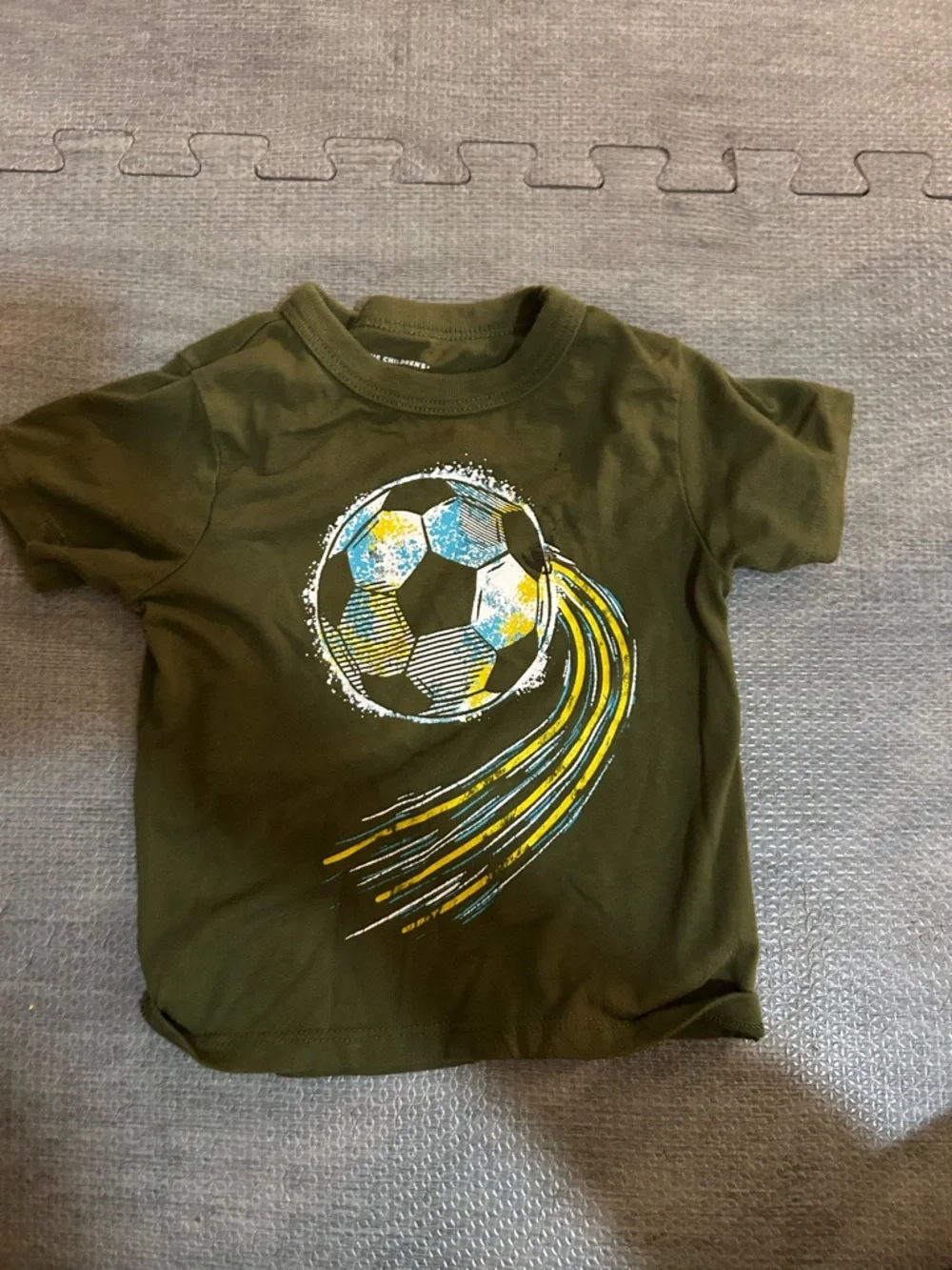 Boys Graphic Tees - Yellow Monster Truck & Olive Soccer Ball (2 shirts)